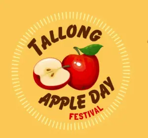 Red apple with sliced apple illustration